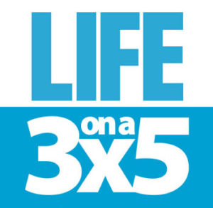 Life on a 3x5 logo